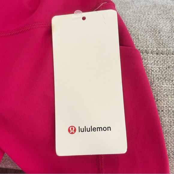 NWT Lululemon Wunder Train High Rise Tight With Pockets 25" In Passionate Size 0 - Picture 6 of 8